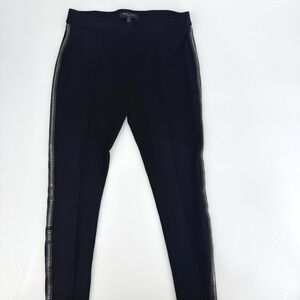 Romeo + Juliet Couture Leggings M Black Studded Side Trim Ponte Knit Moto Edgy